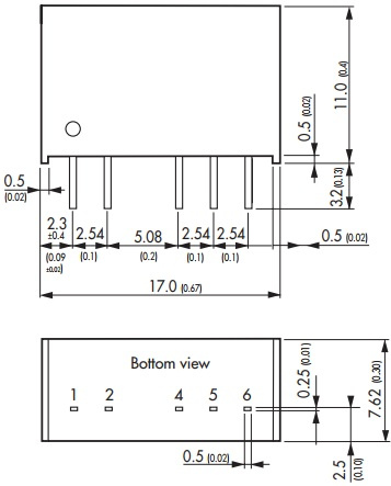 фото Преобразователь DC-DC модульный TRACO POWER TMR 1-2411 в Красноярске