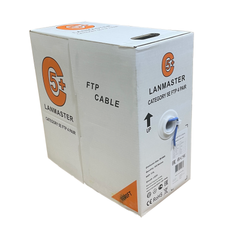 фото Кабель витая пара F/UTP 5e кат. 4 пары Lanmaster LAN-5EFTP-PT-LSZH-GY в Уфе