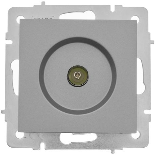 

Розетка Lezard 742-3588-130 Vesna телевизионная оконечная TV 1-м СП механизм платина, 742-3588-130