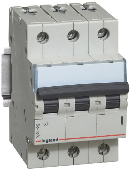 Изображение товара Автоматический выключатель Legrand TX³ 404002 3-полюсный IP20 25А