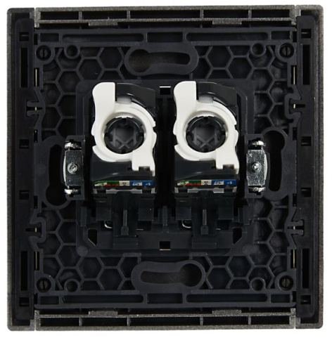 фото Розетка компьютерная двойная IEK FP-K20-1-K46 в Уфе