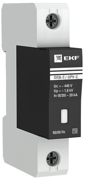 Изображение товара Ограничитель импульсных перенапряжений EKF opv-d1 серия ОПВ