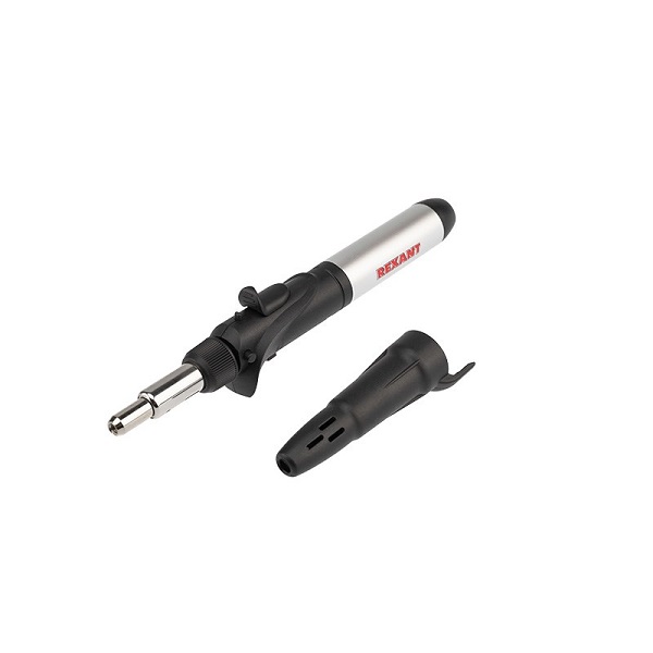 

Паяльник Rexant 12-0505 газовый с пьезоподжигом, 17 мл, 11 предметов, 12-0505