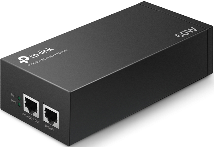 

Инжектор PoE TP-LINK TL-POE170S 802.3bt/at/af, настенная/настольная установка, Plug and Play, TL-POE170S
