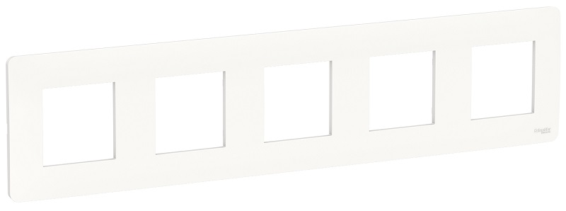 

Рамка Schneider Electric NU201018 Unica Studio, белый, 5-ная, NU201018