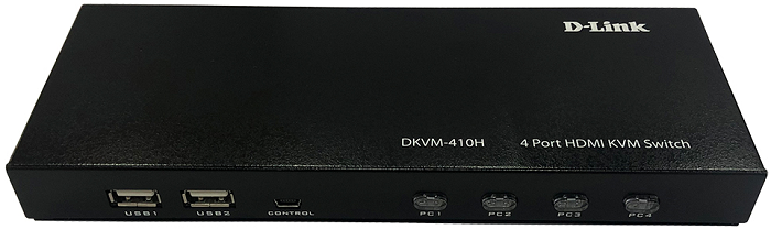 

Переключатель KVM D-link DKVM-410H/A2A 4-портовый с портами HDMI и USB, DKVM-410H/A2A
