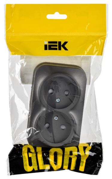 фото Розетка двухместная без заземления  IEK ERH23-K46M-10 в Санкт-Петербургe