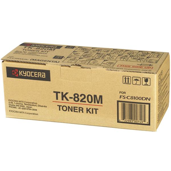 

Тонер-картридж Kyocera TK-820M 1T02HPBEU0 для FS-C8100DN Magenta 7000 стр, TK-820M