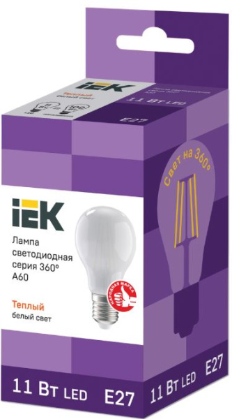 фото Лампа светодиодная IEK LLF-A60-11-230-30-E27-FR