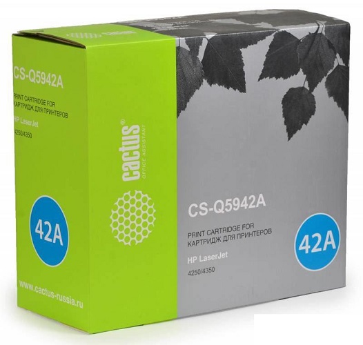 

Картридж Cactus CS-Q5942A черный для HP LJ 4250/4350 (10000стр.), CS-Q5942A