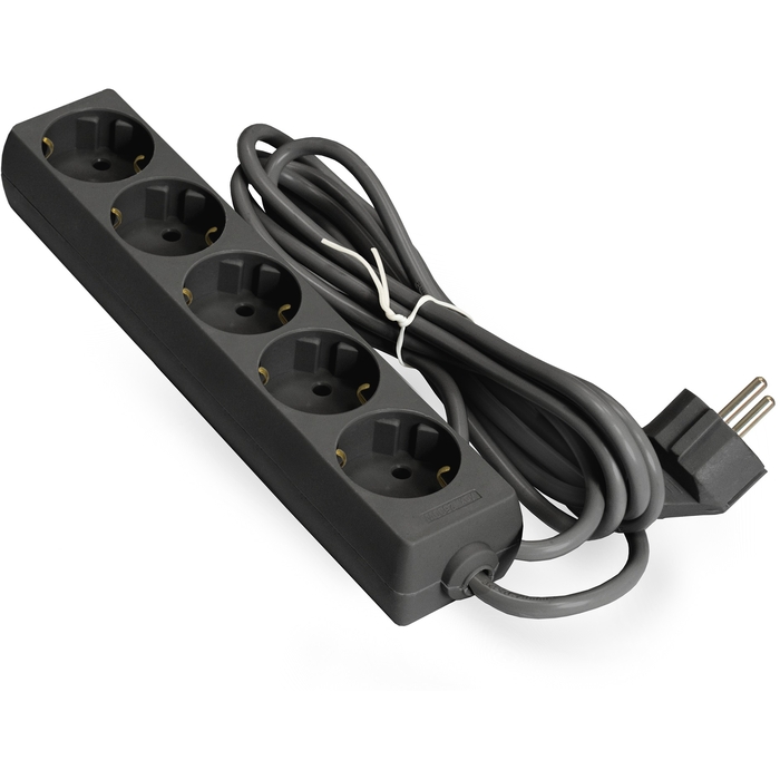 

Удлинитель Exegate ECE-5-5B EX285825RUS 5 евророзетки с заземлением, 5м, черный, ECE-5-5B