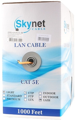 фото Кабель витая пара U/UTP 5e кат. 4 пары SkyNet CSL-UTP-LSZH-4-CU в Уфе