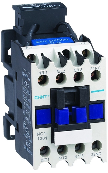 

Контактор CHINT 221134 NC1-1201 12А 24В/АС3 1НЗ 50Гц, 221134
