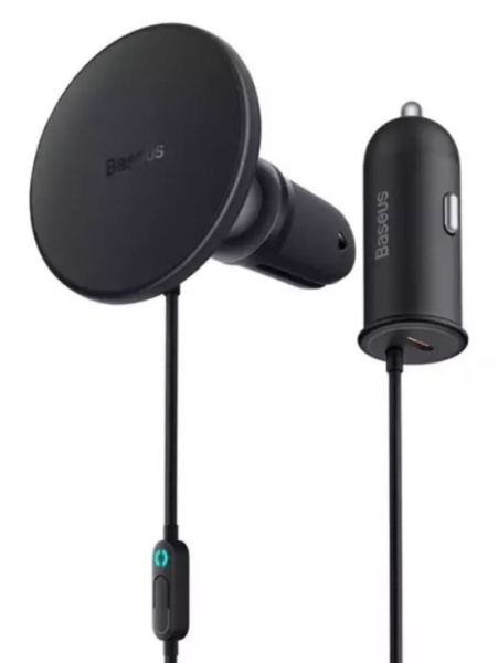 Изображение товара Держатель Baseus CW01 магнитный для смартфона с беспроводной зарядкой