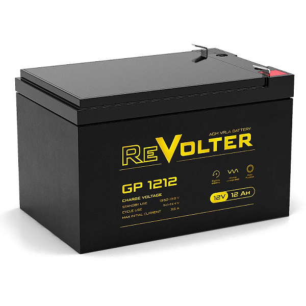 

Батарея ReVolter GP 1212 12 V, 12Ah, GP 1212