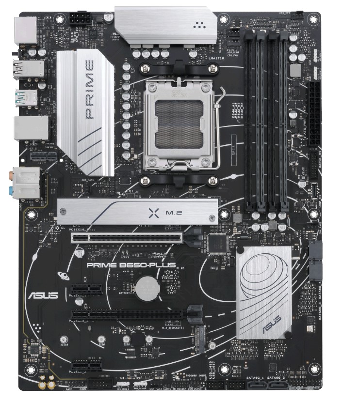 

Материнская плата ATX ASUS PRIME B650-PLUS-CSM 90MB1BS0-M0EAYC (AM5, AMD B650, 4*DDR5 (7600), 4*SATA 6G RAID, 2*M.2, 4*PCIE, 2.5Glan, HDMI, DP, USB Ty, PRIME B650-PLUS-CSM
