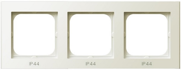 

Рамка Ospel RH-3R/27 для выключателей IP-44, тройная, экрю, RH-3R/27
