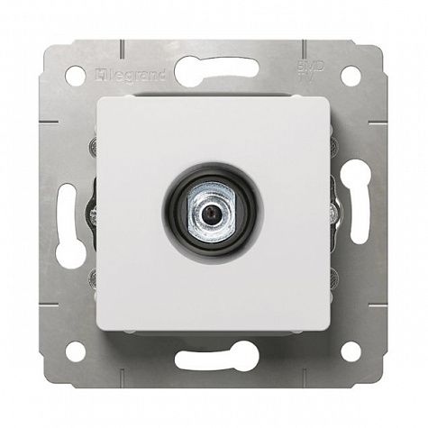 

Розетка Legrand 773678 Cariva - ТВ звезда, 1.5 дБ, 2400 МГц, белый, 773678
