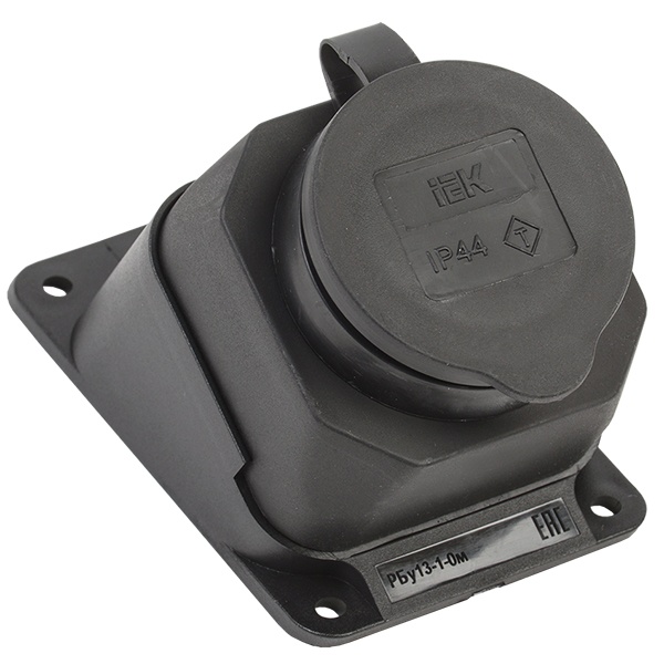

Розетка IEK PKR22-016-2-K02 РБу13-1-0м с защитной крышкой угловая настенная ОМЕГА IP44, PKR22-016-2-K02