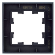 фото Рамка одинарная IEK BR-M12-G-K30