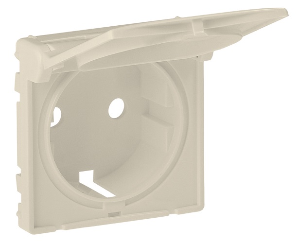 

Накладка Legrand 754841 Valena LIFE розетки с заземлением с крышкой (слоновая кость), 754841