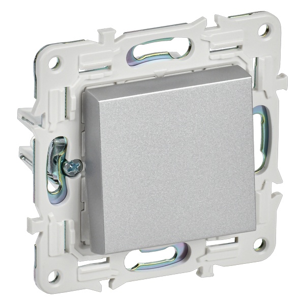 

Выключатель кнопочный IEK SK-V17-0-10-K23 SKANDY 10А SK-V14S серебряный, SK-V17-0-10-K23