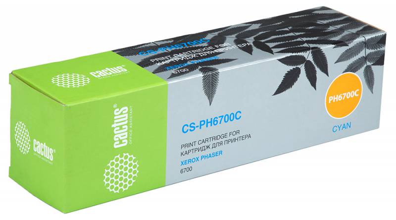 

Картридж Cactus CS-PH6700C 106R01523 голубой для Xerox Phaser 6700 (12000стр.), CS-PH6700C