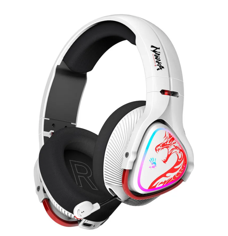 

Гарнитура wireless A4Tech MR720 NARAKA белый/красный BT/Radio оголовье 1882139, MR720 NARAKA