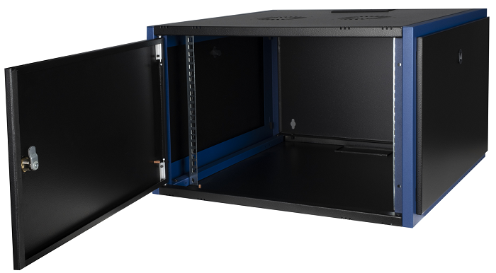 

Шкаф настенный 19", 7U Datarex DR-610011 телекоммуникационный 600х450, дверь металл, черный, DR-610011