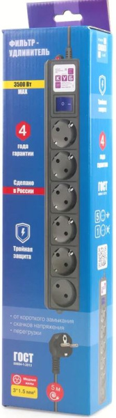 фото Сетевой фильтр  Power Cube SPG6-B2 в Уфе
