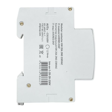 фото Контактор модульный EKF km-av-1-20-20-230V в Уфе