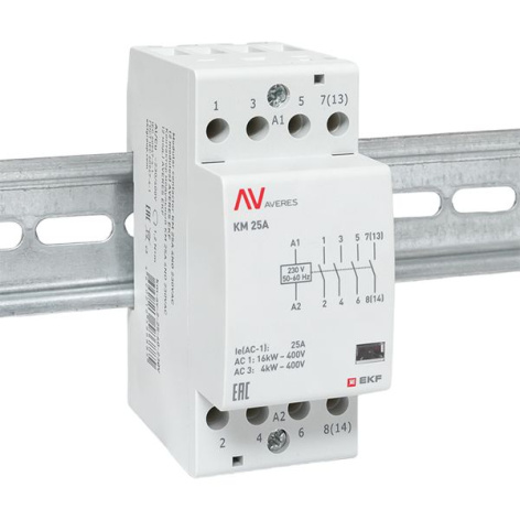 фото Контактор модульный EKF km-av-2-25-40-230V в Екатеринбурге