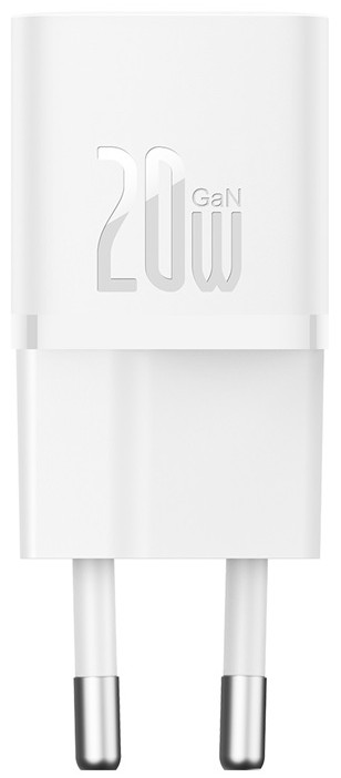 

Зарядное устройство сетевое Baseus GaN5 CCGN050102 1C 20W EU White (для телефонов/для планшетов, разъем подключения отсутствует (нужен кабель), выходн, GaN5