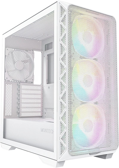 

Корпус eATX Montech Air 903 Max белый, без БП, боковая панель из закалённого стекла, 2*USB 3.0, Air 903 Max