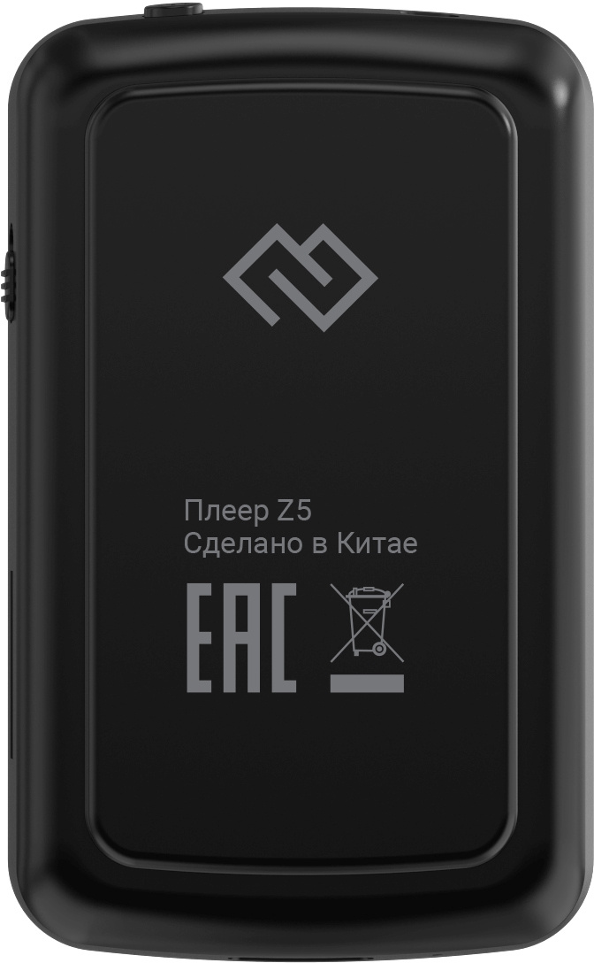 

Плеер Digma Z5B Hi-Fi Flash/16GB/1.54"/FM/microSD/microSDHC/clip/BT/черный, Z5B