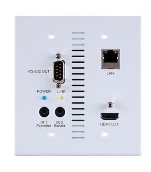 

Панель-приемник настенная Cypress CH-507RXWPUS сигналов HDMI, Ethernet, ИК и RS-232 из витой пары, CH-507RXWPUS