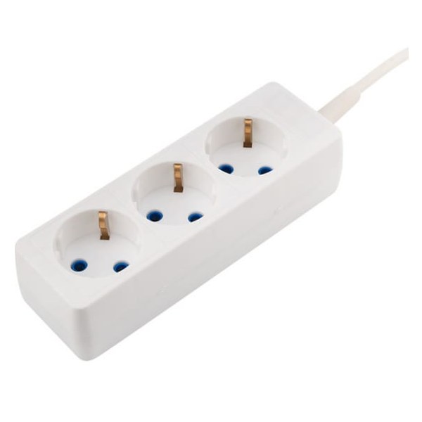 

Удлинитель PROconnect 11-7209 3 гнезда, 3 м, 3х0.75 мм2, с/з, белый, 11-7209