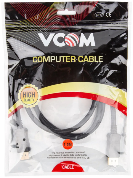 фото Кабель интерфейсный DisplayPort- DisplayPort VCOM CG632-1.5M в Ростове-на-Дону