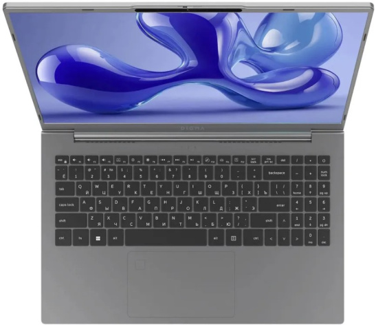 фото Ноутбук Digma Ascend 15.6" (AMD Ryzen 5, 16Гб DDR4, SSD 512 Гб, Radeon Graphics, Windows 11 Домашняя) Серый [DN15R5-ADXW12]