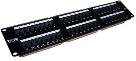 

Патч-панель 19, 48xRJ45, UTP, Кат. 6 TWT TWT-PP48UTP/6 2U, TWT-PP48UTP/6
