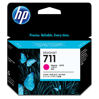 

Картридж HP CZ135A №711 Тройная упаковка для принтеров HP Designjet T120, T520, T525, пурпурный, 3*29мл, CZ135A