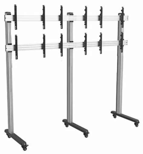 Изображение товара Мобильная стойка Wize VWM3X2-55 для видеостен 45-55 дюймов