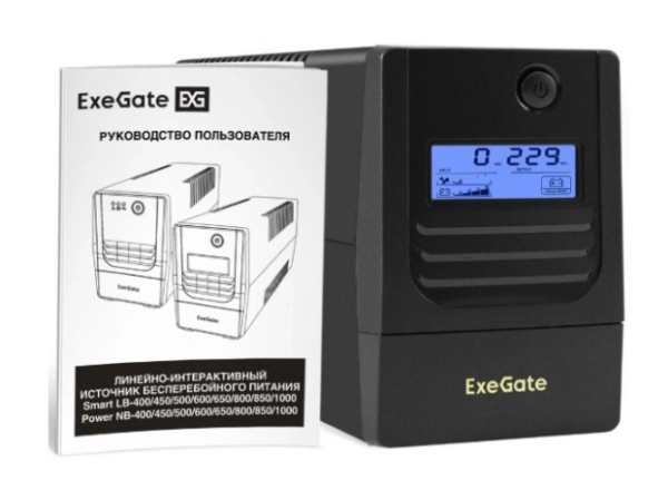 фото Источник бесперебойного питания  Exegate Smart LB-1000.LCD.AVR.2SH.USB (УЦЕНЕННЫЙ) в Ростове-на-Дону