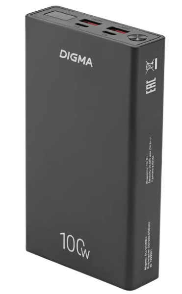 фото Аккумулятор внешний портативный Digma DGPD20A100ABK в Омске