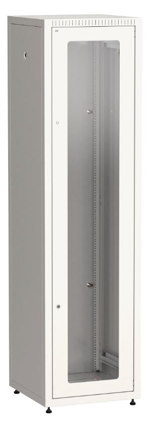 

Шкаф напольный 19", 42U ITK LE35-42U66-GM LINEA E 42U 600х600мм стеклянная передняя дверь, задняя металлическая, серый, LE35-42U66-GM