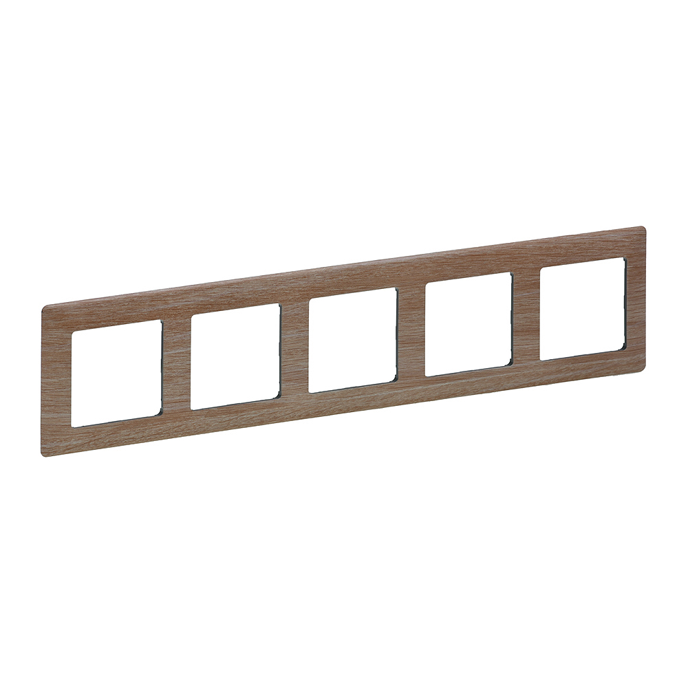 

Рамка Legrand 754185 Valena LIFE - 5 постов, универсальная, светлое дерево, 754185