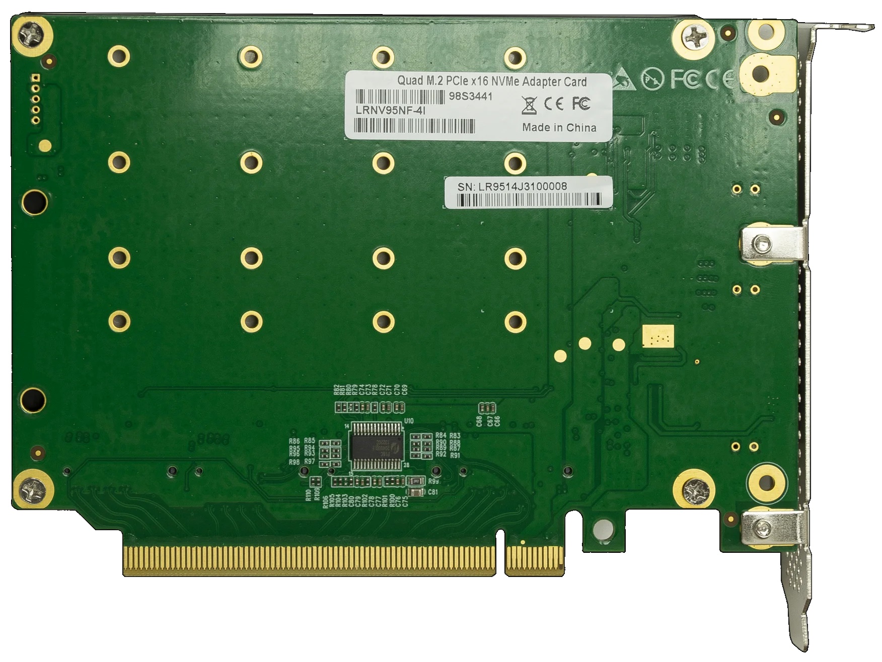 

Адаптер SNR LRNV95NF переходной PCIe 3.0 x16 на 4xM.2 NVMe, LRNV95NF