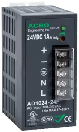 

Блок питания NSGate AD1024-12F выход 24W, 12V 2A, на DIN-рейку, стену, AD1024-12F