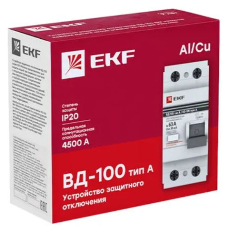 фото УЗО  EKF elcb-2-63-30-em-a-pro в Санкт-Петербургe