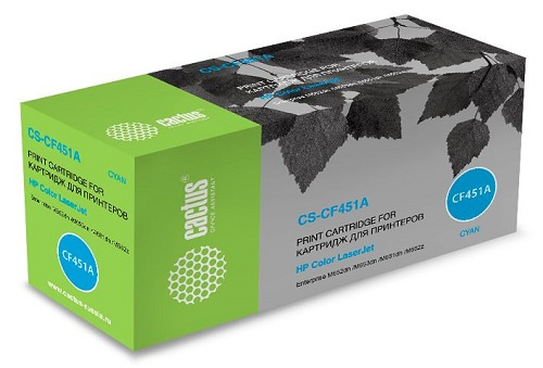 Изображение товара Картридж Cactus CS-CF451A для HP Color LJ
